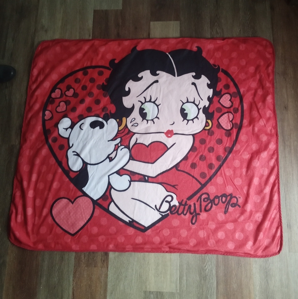 Vintage Betty boop throw blanket NWOT